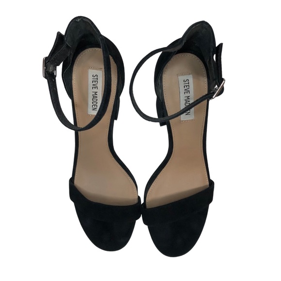Steve Madden | Shoes | Steve Madden Black Strappy With A Chunky Heel 1 | Poshmark
